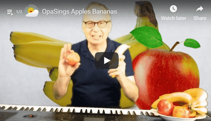 OpaSings - I like to eat Apples and Bananas